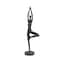 Brass Polystone Modern Sculpture, Yoga 18" x 6" x 4"